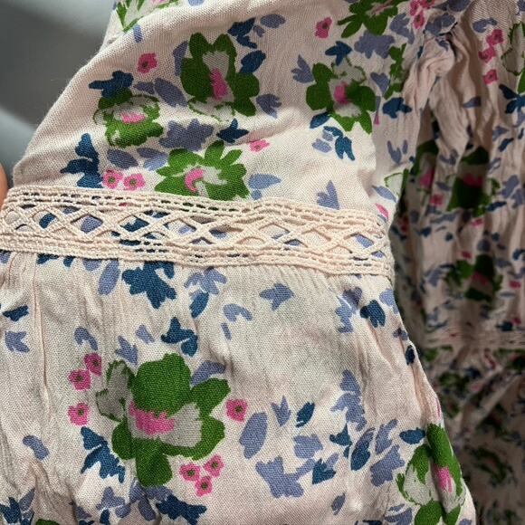 Matilda Jane Like a Lady Floral Tunic Blouse Womens XL Pink Boho Preppy Feminine - Picture 7 of 16
